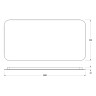 Зеркало Defesto Opti 100x50 DF 2815RH с подсветкой 28W-3000К/ИК - выключатель/Теплый белый свет