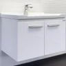 Тумба с раковиной Comforty Рига 70 00-00018684 подвесная Белый глянец