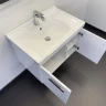 Тумба с раковиной Comforty Рига 70 00-00018684 подвесная Белый глянец