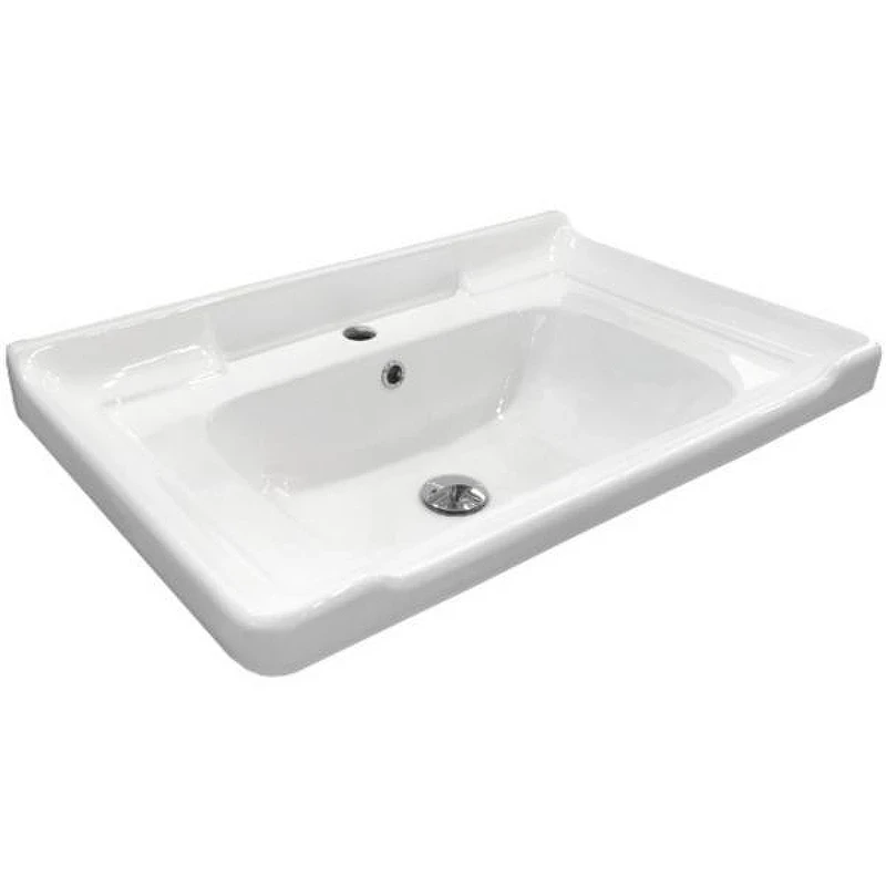 Тумба с раковиной Comforty Рига 70 00-00018684 подвесная Белый глянец