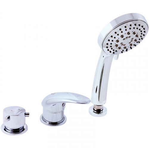 Смеситель на борт ванны Rav Slezak Dunaj D475.5P Хром латунь