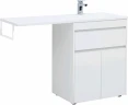 Тумба с раковиной Aquanet Токио 130 R 239216 Белая МДФ / ЛДСП