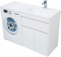 Тумба с раковиной Aquanet Токио 130 R 239216 Белая МДФ / ЛДСП