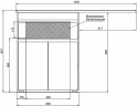 Тумба с раковиной Aquanet Токио 130 R 239216 Белая МДФ / ЛДСП