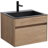 Тумба под раковину Vincea Chiara 60 VMC-2C600NO подвесная N.Oak МДФ / ЛДСП