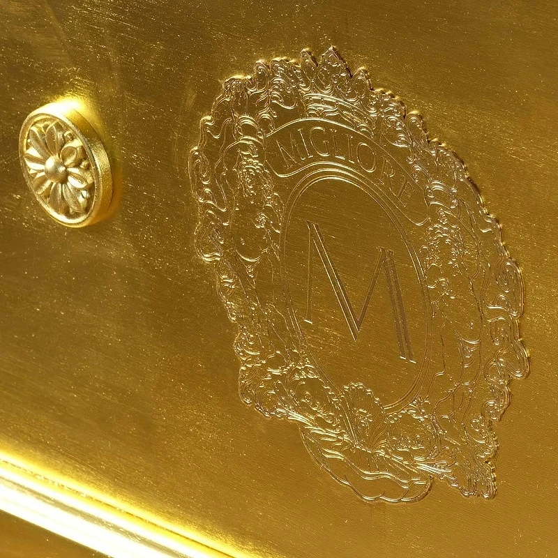 Ванна из искусственного камня Migliore Impero Podium 180x87 26351 Золото Белая