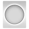 Зеркало Wellsee 7 Rays' Spectrum 80 172200150 с подсветкой цвет Черный матовый с сенсорным выключателем