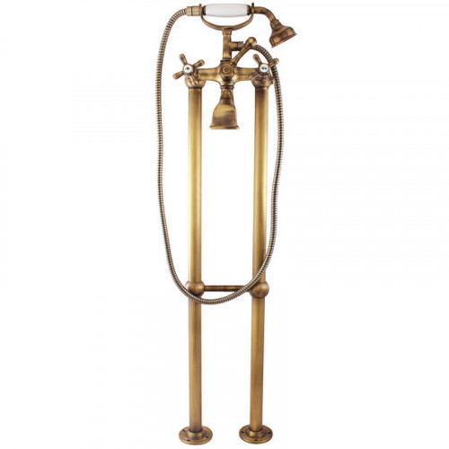 Смеситель для ванны Rav Slezak Morava retro MK150.5/2SM Бронза латунь на пол