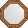 Зеркало Evoform Octagon 60х60 BY 7332 в багетной раме - Виньетка бронзовая 85 мм стекло