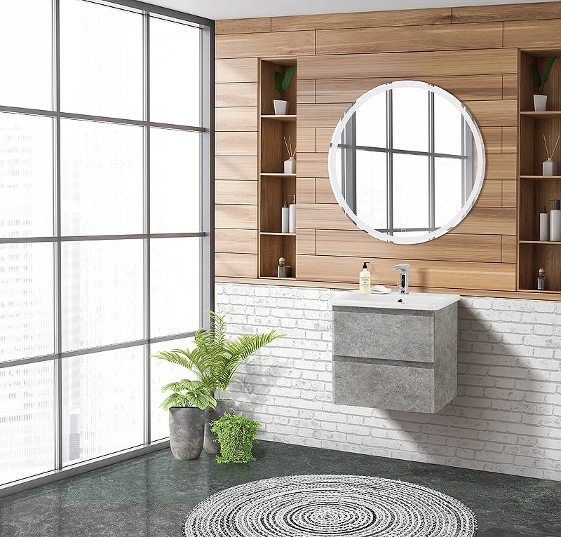 Тумба под раковину BelBagno 50 ALBANO-CER-500-2C-SO-CVG подвесная Cemento Verona Grigio МДФ / ЛДСП