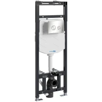 Инсталляция WasserKRAFT Alme 15TLT.010.ME.BN01 для унитаза с клавишей смыва Никель нержавеющая сталь