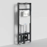 Инсталляция WasserKRAFT Alme 15TLT.010.ME.BN01 для унитаза с клавишей смыва Никель нержавеющая сталь