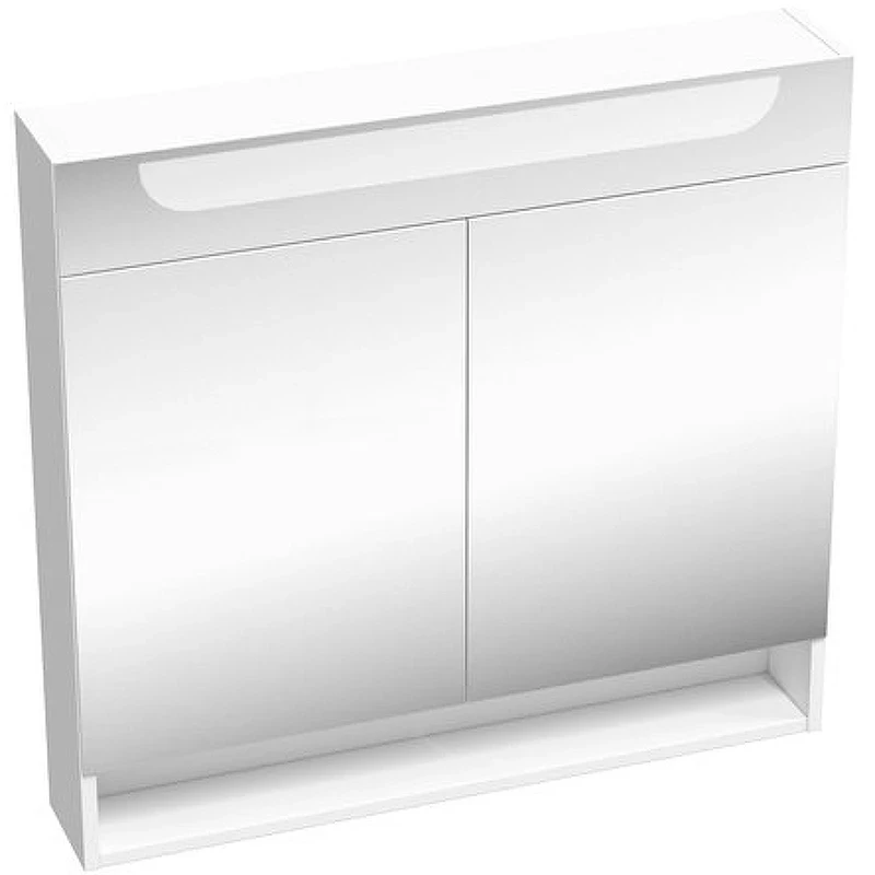Зеркальный шкаф Ravak MC Classic II 80 X000001471 с подсветкой Белый глянцевый МДФ / ЛДСП, стекло