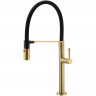 Смеситель для кухни Boheme Uno 114-MG Золото матовое латунь