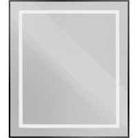 Зеркало BelBagno Kraft 70 SPC-KRAFT-700-800-SENS-NERO с подсветкой Черное с сенсорным выключателем стекло
