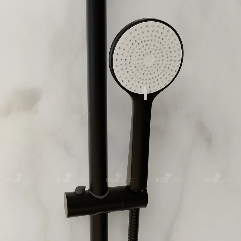 Душевая система RGW Shower Panels SP-31B 51140131-04 Черная матовая латунь на стену