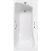 Чугунная ванна Delice Continental Plus 170x70 DLR230634R с отверстиями под ручки без антискользящего покрытия