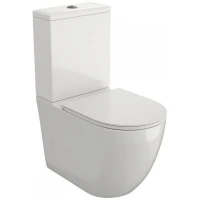 Унитаз компакт WellWant Aura WWUN2112WR цвет Белый с бачком и сиденьем Микролифт