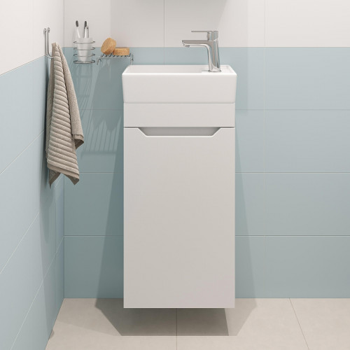 Тумба с раковиной DIWO Архангельск 40 569567 подвесная цвет Белый