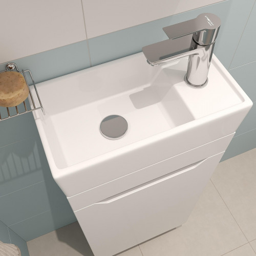 Тумба с раковиной DIWO Архангельск 40 569567 подвесная цвет Белый