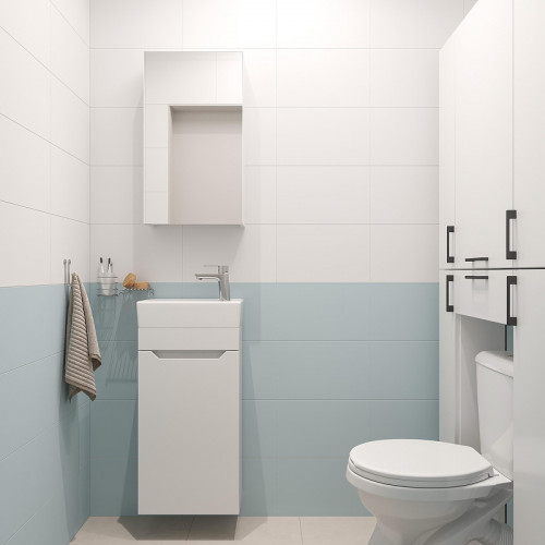 Тумба с раковиной DIWO Архангельск 40 569567 подвесная цвет Белый