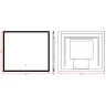 Зеркало Boheme Modern 80x70 544-080 с подсветкой с сенсорным выключателем стекло