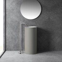 Смеситель для раковины Abber Wasser Kreis AF8140 Хром латунь на пол