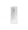 Чугунная ванна Vinsent Veron Tampa 170x70 VTP1707042H/VH0012GD цвет Белый с квадратными золотыми ручками