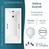 Ванна из искусственного камня Delice Scandi 170х80 DLR330027RB-G цвет Белый