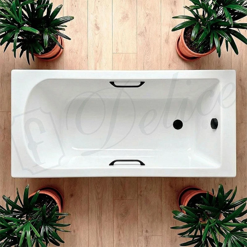 Ванна из искусственного камня Delice Scandi 170х80 DLR330027RB-G цвет Белый