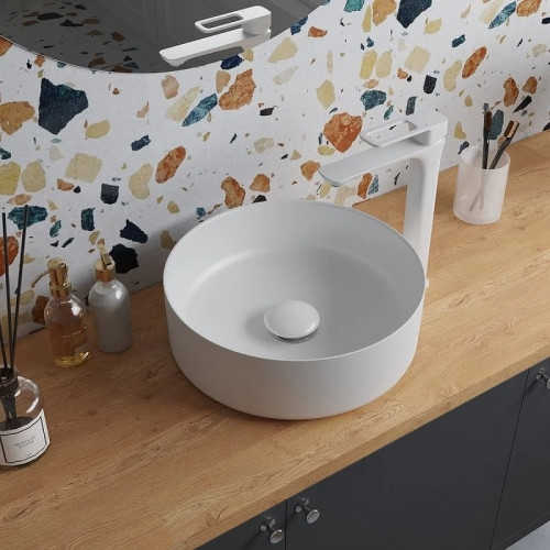 Донный клапан Iddis Optima Home OPHWM00i88 click-clack Белый матовый