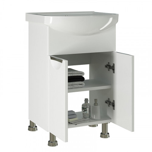 Тумба под раковину Mixline Этьен 55 542404 цвет Белый