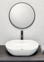 Раковина-чаша GSI Pura 60 883411 Белая фаянс накладная