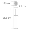 Ершик для унитаза WasserKRAFT K-1027PB Черный глянцевый