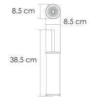 Ершик для унитаза WasserKRAFT K-1027PB Черный глянцевый