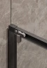 Душевая дверь Timo TD-120/03C-6 1200x1950 T01 раздвижная профиль Черный стекло прозрачное
