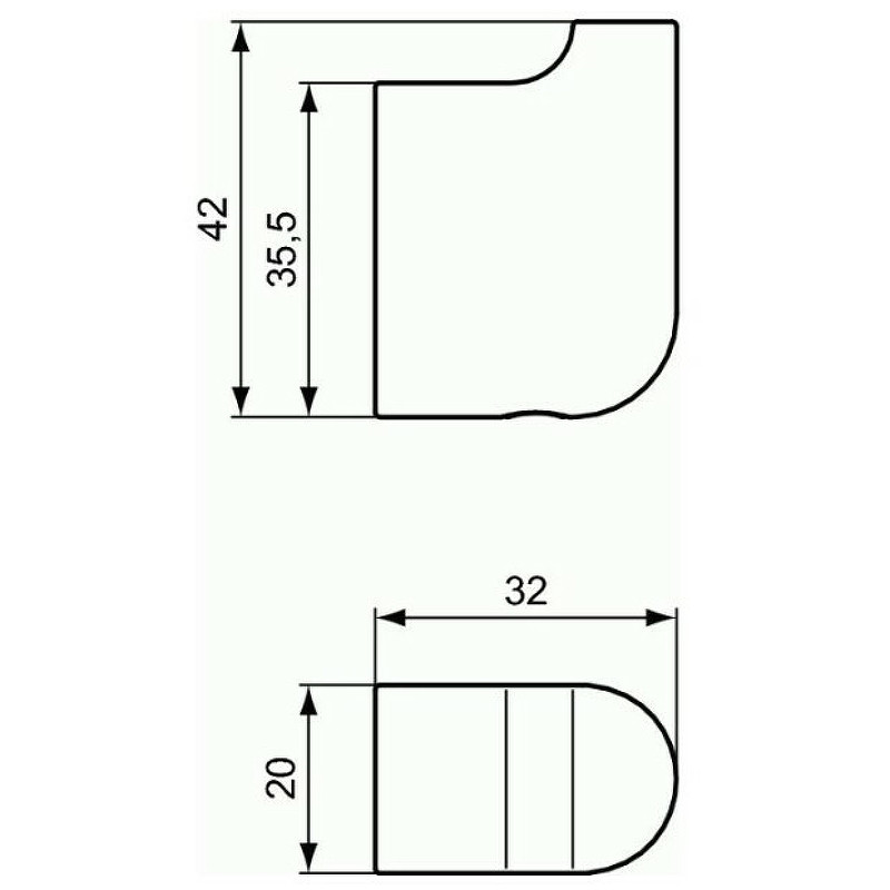 Крючок Ideal Standard Softmood A9145AA Хром