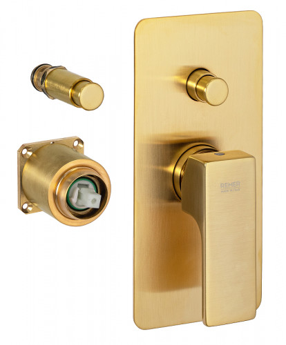 Смеситель для душа Remer Absolute AU09KBBG цвет Золото брашированное