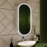 Зеркальный шкаф Art&Max Bari 50 R AM-Bar-500-1000-1D-R-DS-F-White с подсветкой цвет Белый