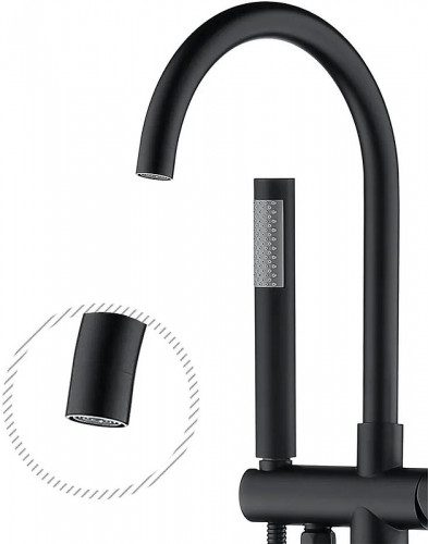 Смеситель для ванны Grocenberg GB900BL Черный матовый