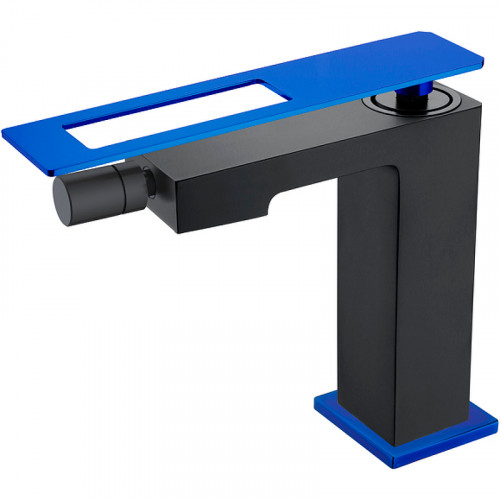 Смеситель для биде Boheme Q 146-BUW Черный Синий латунь