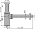 Сифон для раковины FILARETE FL70BR цвет Бронза