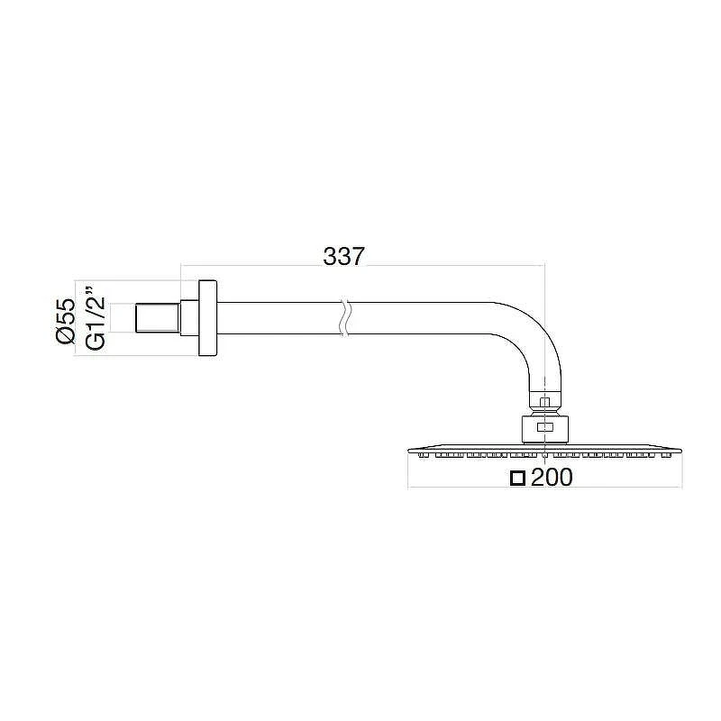 Верхний душ Fiore 30BB8650 цвет Белый матовый