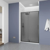 Душевая дверь Veconi Ottimo 110 OP20GR-110-12-C9 профиль Графит брашированный стекло тонированное
