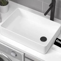 Раковина-чаша CeramaLux 50 6250 Белая глянцевая фаянс накладная