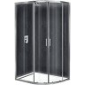 Душевой уголок BelBagno UNO-195-RH-2-120/80-C-Cr 120х80 профиль Хром стекло прозрачное