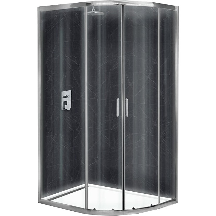 Душевой уголок BelBagno UNO-195-RH-2-120/80-C-Cr 120х80 профиль Хром стекло прозрачное