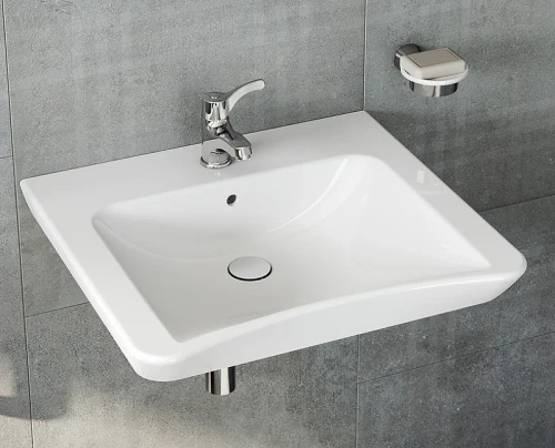 Раковина Vitra Conforma 60 5289B003-0001 Белая фарфор подвесная