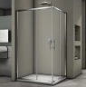Душевой уголок Veconi Rovigo RV-30 100x80 RV30-10080PR-01-19C3 профиль Хром стекло прозрачное