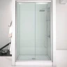Душевая дверь Aquanet Alfa NAA6121 130 273610 профиль Хром стекло прозрачное